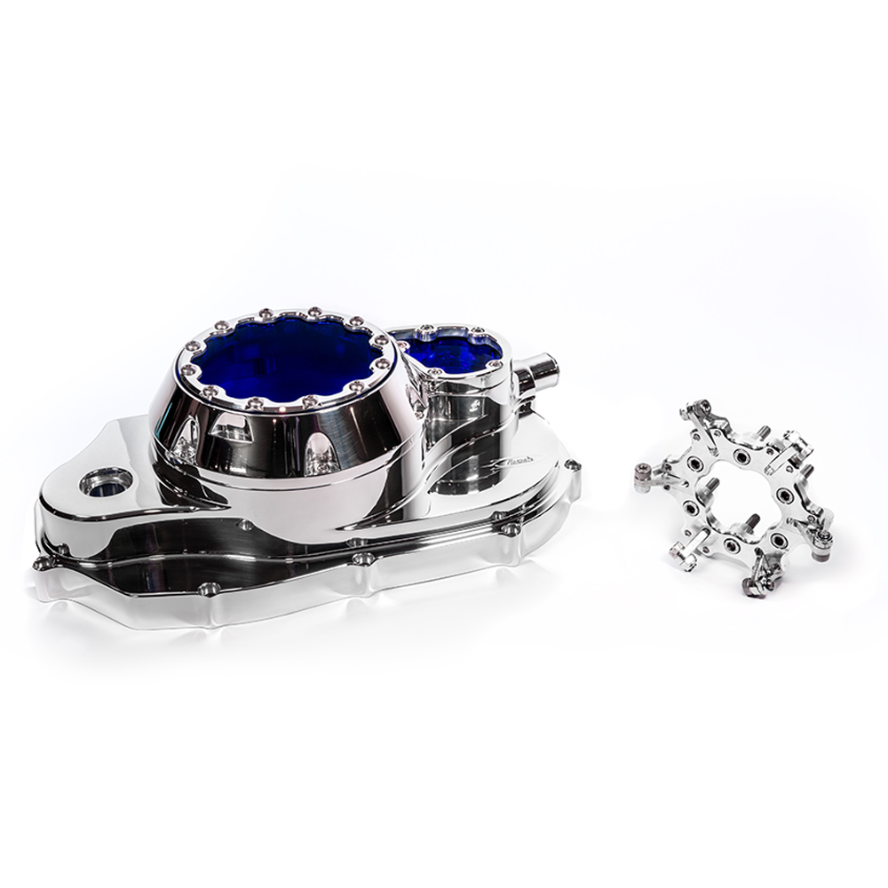 Banshee Billet Clutch Cover with Lexan Waterpump Cover