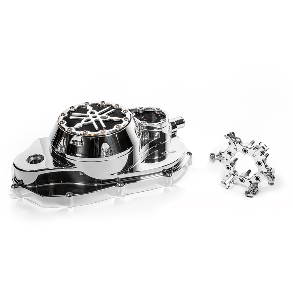 Banshee Billet Clutch Cover with Lexan Waterpump Cover