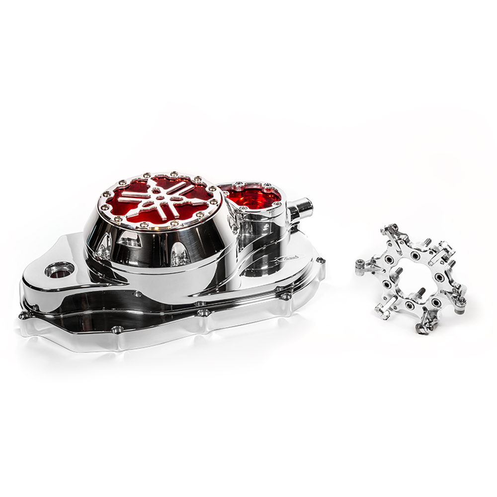 Banshee Billet Clutch Cover with Lexan Waterpump Cover