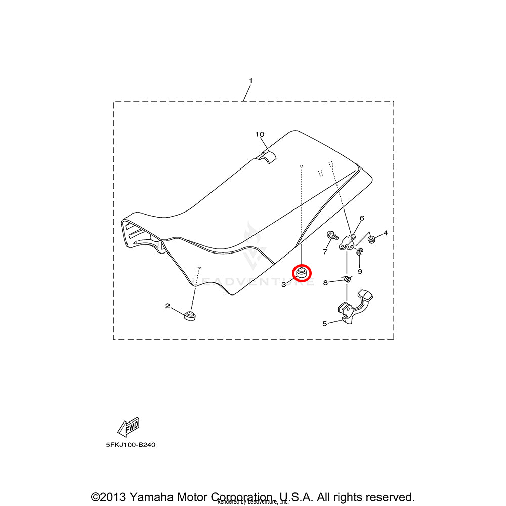 Banshee Rear Seat Grommet
